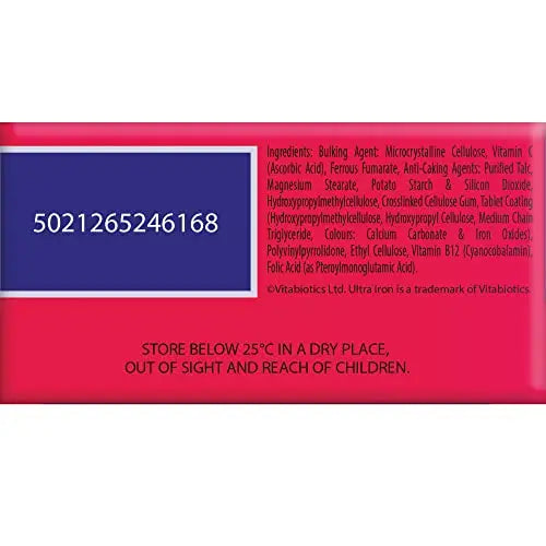 Vitabiotics Ultra Iron Tablets, Pack of 30 Vitabiotics Ultra Au supplements