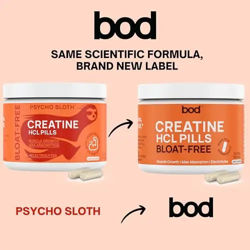 Creatine HCL Pills - Muscle Growth, Endurance, No Bloat, No Load, Not Flavored Goba Tea Au supplements