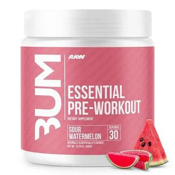 RAW Essential Pre-Workout Powder (Sour Watermelon) - Chris Bumstead Sports Nutrition RAW Au supplements