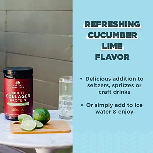 Ancient Nutrition Collagen Powder Protein, Multi Collagen Protein, Cucumber Lime, Hydroly Ancient Nutrition Au supplements