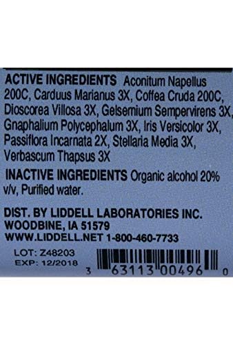 Liddell Homeopathic Tension Headache, 1 Ounce Liddell Au supplements