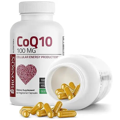 Bronson CoQ10 100 MG High Potency Cellular Energy Production, 60 Vegetarian Capsules Bronson Au supplements