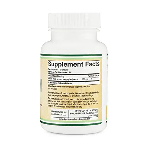 Fisetin Supplement - 100mg of Bioactive Flavnonols, 60 Count (Natural Bioflavonoid Double Wood Supplements Au supplements
