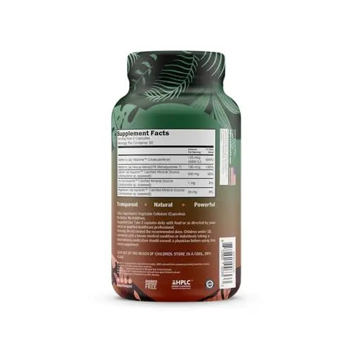 EarthNutri D3 + K2 Bone & Heart Health - 72 Trace Minerals, Vitamin D3 Vitashine, MENA EarthNutri Au supplements