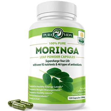 PURA VIDA Moringa Capsules Single Origin Moringa Powder Organic. Moringa Leaf PURA VIDA MORINGA Au supplements