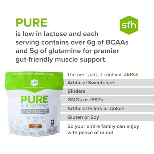 SFH Pure Whey Protein Powder Best Tasting 100% Grass Fed Whey | All Natural SFH Au supplements