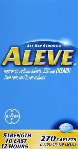 Aleve Caplets, Naproxen Sodium 220 mg (NSAID), Pain Reliever/Fever Reducer, #1 Orthopedic Surgeon Recommended, 270 Count Aleve Au supplements