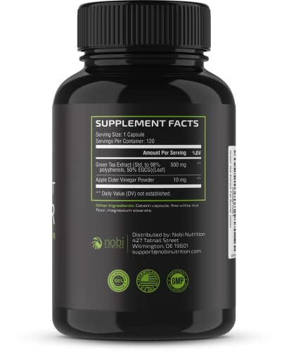 Green Tea Weight Loss Pills with Green Coffee Bean Extract | Belly Fat Burner, Metabolism Nobi Nutrition Au supplements
