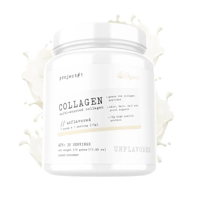 Project #1 Nutrition Multi-Sourced Collagen Powder | Grass-Fed Peptides for Skin, Hair Project #1 Au supplements