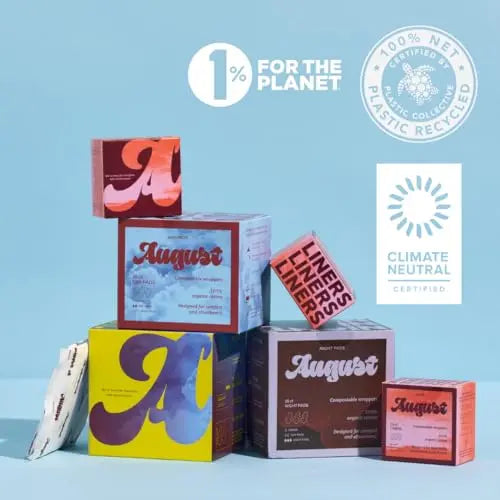 August Organic Cotton Tampons, Light tampons, BPA Free Long Applicators, Non-Toxic Organic tampons August Au supplements