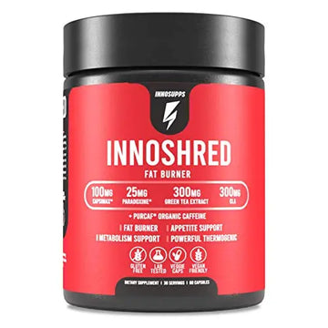 Inno Shred - Day Time Fat Burner | 100mg Capsimax, Grains of Paradise, Organic Caffeine InnoSupps Au supplements