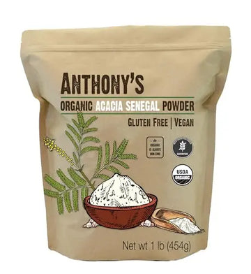 Anthony's Organic Acacia Senegal Powder, 1 lb, Batch Tested Gluten Free, Non GMO Anthony's Au supplements