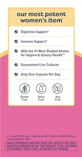 Renew Life Women's Probiotic Capsules, Supports pH Balance for Women, Vaginal Renew Life Au supplements