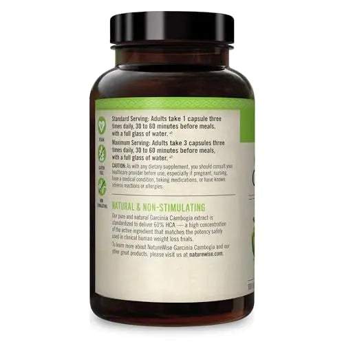 Naturewise Garcinia Cambogia with Pure Garcinia Cambogia Extract, 60% HCA Concentrati NatureWise Au supplements