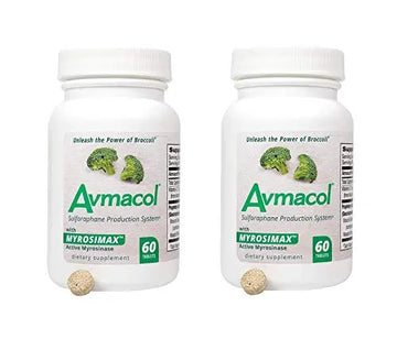 AVMACOL® (120) 2 Bottle Value Sulforaphane Supplement with Myrosinase AVMACOL Au supplements