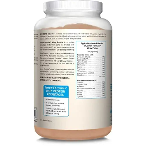 Jarrow Formulas Whey Protein With 18 g of Protein, 3.8 g of BCAAs, & Glutamine, Dietary Jarrow Formulas Au supplements