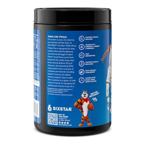 Six Star Whey Protein Powder Plus | Muscle Building & Recovery Plus Immune Support Six Star Au supplements