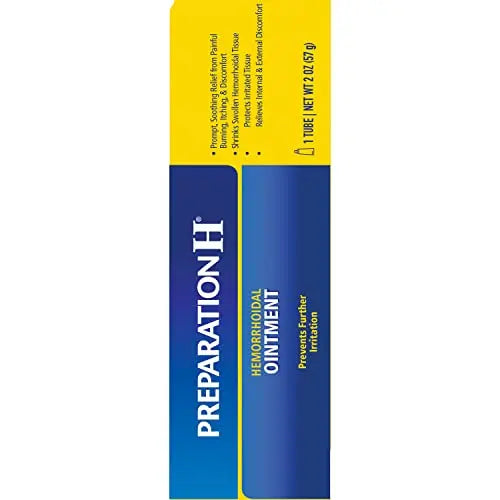 PREPARATION H Hemorrhoid Symptom Treatment Ointment, Itching, Burning & Discomfort Relief, Tube (2.0 Ounce) Preparation H Au supplements