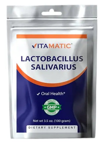 Vitamatic Lactobacillus Salivarius Probiotic Powder - Digestive Support - 100 Gram Vitamatic Au supplements