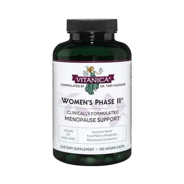 Vitanica Women's Phase II, Menopause Support, Vegan, 180 Capsules Vitanica Au supplements