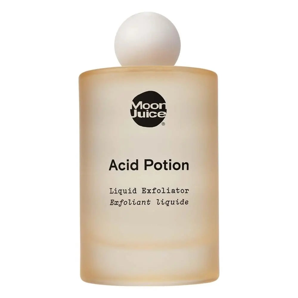Moon Juice Acid Potion Liquid Face Exfoliator - 25% AHA BHA Exfoliant with Reishi + Niacinamide - Helps Resurface Skin, Unclog Pores, & Stimulate Collagen - Hydrates & Soothes Skin (3.3 Fl oz) Moon Juice Au supplements