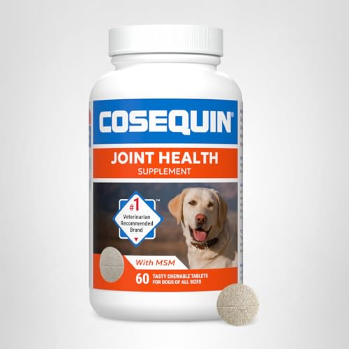 Nutramax Laboratories Cosequin Maximum Strength Joint Health Supplement for Dogs - With Glucosamine, Chondroitin, and MSM, 2 Pack, 264 Total Chewable Tablets Nutramax Laboratories Au supplements