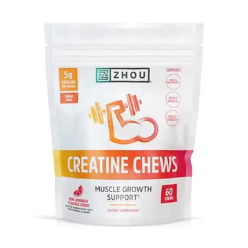 Zhou Nutrition Creatine Monohydrate Chewables 5g for Men & Women, Sugar Free Zhou Nutrition Au supplements