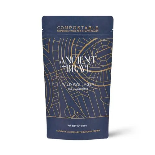 Ancient + Brave Wild Collagen 200g - Wild Caught Marine Collagen Powder - 100% Hydrolysed Collagen Peptides (Fish) Ancient + Brave Au supplements