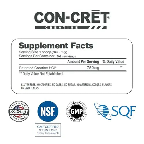 CON-CRET Creatine HCl Powder | Supports Muscle, Cognitive, and Immune Health ProMera Sports Au supplements