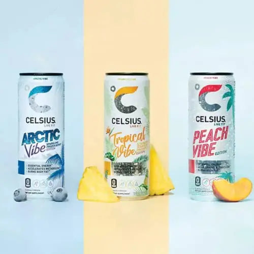 CELSIUS Energy Drink |Functional Essential Energy Drink Peach Vibe, Tropical and Arctic BETRULIGHT Au supplements