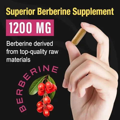 Berberine Supplement 1200mg Berberine HCL - High Bioavailability Microbeadlet Complex Canarata Au supplements