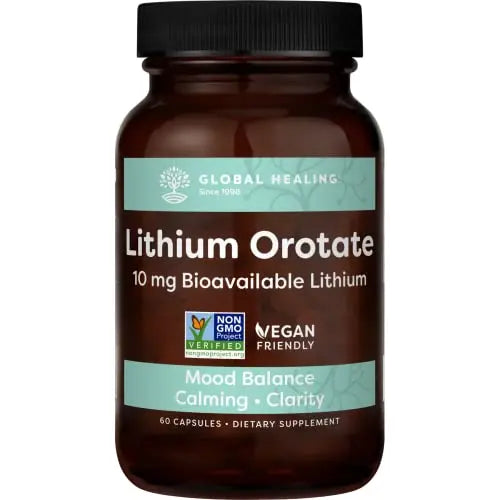 Global Healing Lithium Orotate Brain Health Supplement - Supports Mood Global Healing Center Au supplements