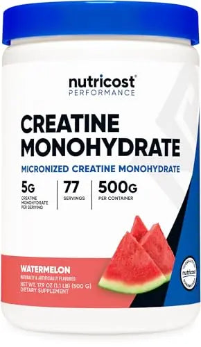 Nutricost Creatine Monohydrate Powder (Watermelon, 500 Gram) - Micronized Creatine Nutricost Au supplements