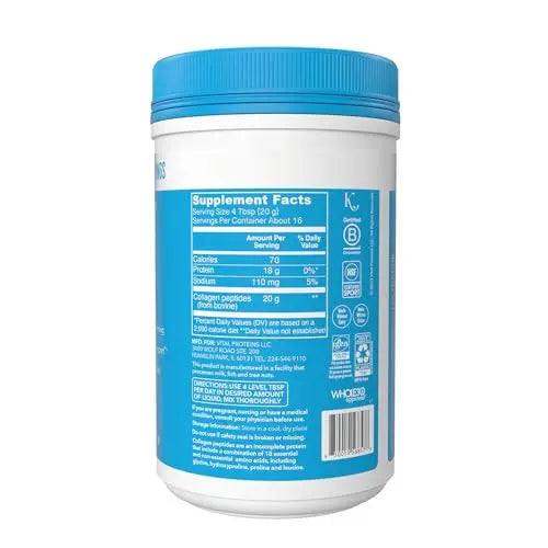 Vital Proteins Collagen Peptides Powder, Promotes Hair, Nail, Skin, Bone and Joint Health Vital Proteins Au supplements