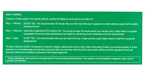 Hyleys Detox Tea 14 Days Kit - 42 Tea Bags - Herbal Supplement - Mother's Mother's Day HYLEYS Au supplements
