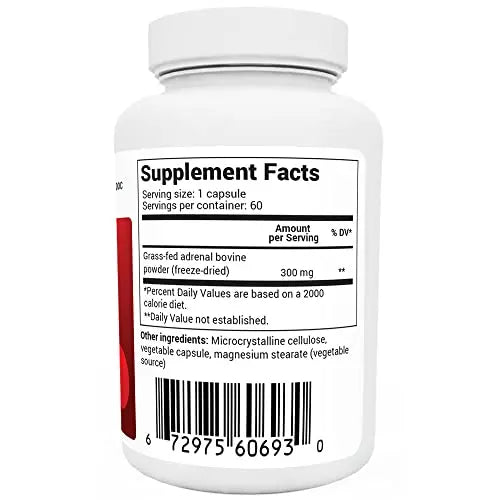 Dr. Berg's Adrenal Glandular - Cortisol Manager, More Energy, Focus, Stress and Immunity Dr. Berg Nutritionals Au supplements