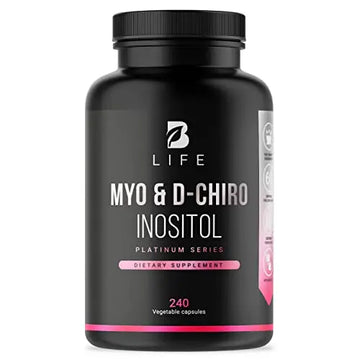 Myo-Inositol & D-Chiro Inositol by B Life - 240 Capsules | Made in USA | 40:1 Ratio B Life Company Au supplements