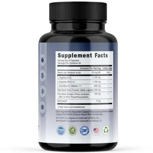 Evolve Nutraceuticals Nitric Oxide Booster 5X Strength, 120ct, Stamina & Endurance Evolve Nutraceuticals Au supplements