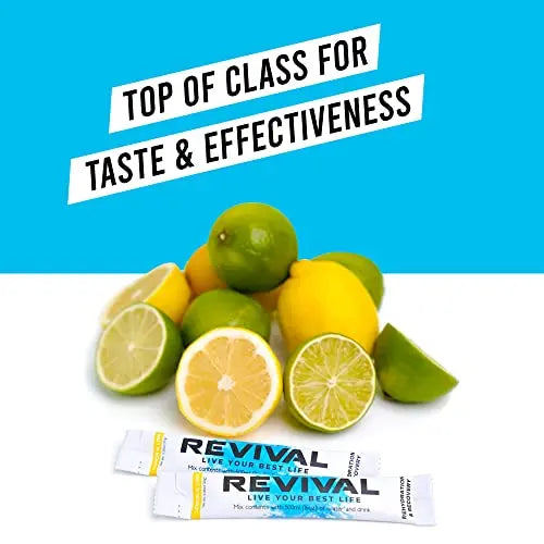 Revival Rapid Rehydration Electrolytes Powder - High Strength Vitamin C, B1, B3, B5, B12 Revival Shots Au supplements