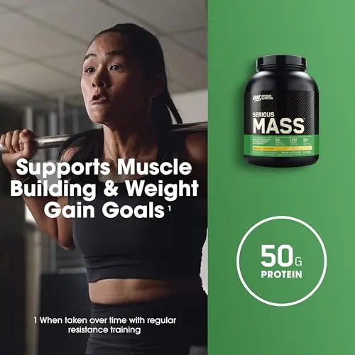 Optimum Nutrition Serious Mass, Weight Gainer Protein Powder with Creatine, Added Optimum Nutrition Au supplements