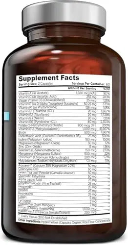 OmniBiotics Ultimate Daily Multivitamin for Women & Men – 34 Essential Ingredients Including Vitamin A, C, D, E, B6, B12, Biotin, Zinc – 120 Vegan Capsules OmniBiotics Au supplements