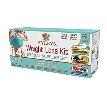 HYLEYS Tea for Cleanse and Weight Loss - New 14 Day Weight Loss Kit - 42 Tea Bags HYLEYS Au supplements