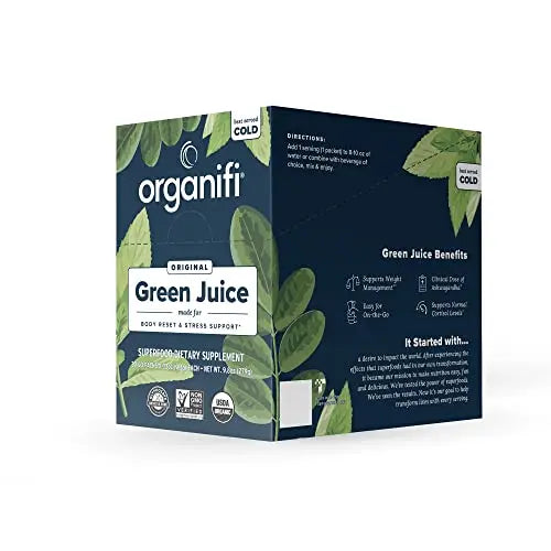 Organifi: GO Packs - Green Juice - Organic Superfood Supplement Powder - 30 Count Organifi Au supplements