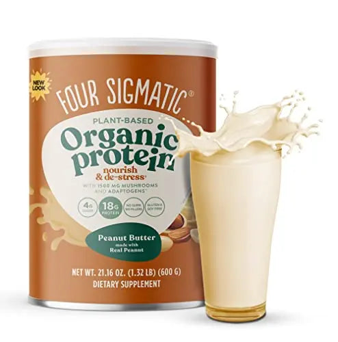 Four Sigmatic Organic Plant-Based Protein Powder Peanut Butter Protein with Lion’s Mane Four Sigmatic Au supplements