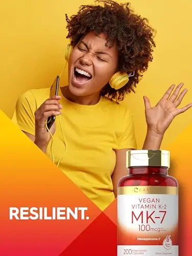 Carlyle Vitamin K2 MK7 100mcg | 200 Vegan Capsules | Menaquinone-7 Supplement Carlyle Au supplements