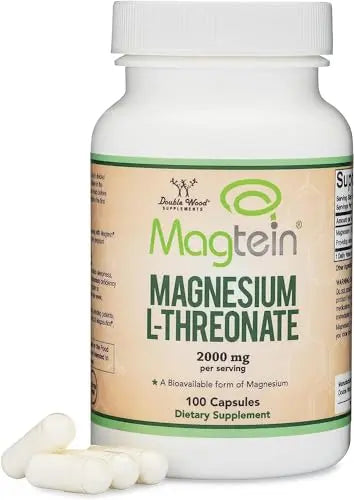 Magnesium L Threonate Capsules (Magtein) – High Absorption Supplement – Bioavailable Double Wood Supplements Au supplements