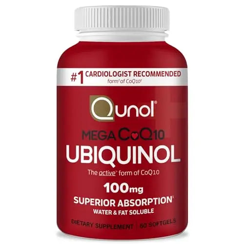 Qunol Ubiquinol CoQ10 100mg Softgels, Qunol Mega Ubiquinol 100mg - Superior Absorpti Qunol Au supplements