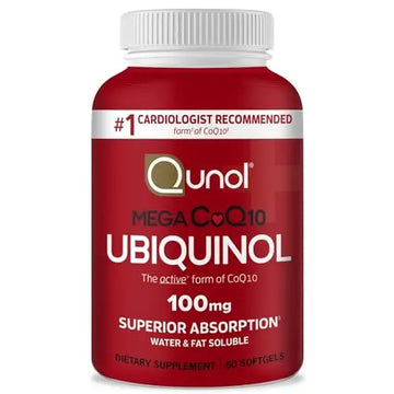 Qunol Ubiquinol CoQ10 100mg Softgels, Qunol Mega Ubiquinol 100mg - Superior Absorpti Qunol Au supplements