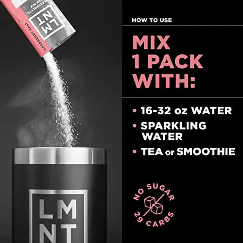 LMNT Zero-Sugar Electrolytes - Raspberry Salt - Hydration Powder Packets | No Dodgy Drink LMNT Au supplements