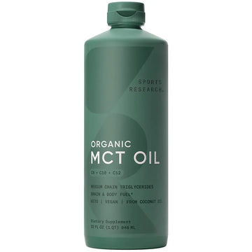 Sports Research Keto MCT Oil from Organic Coconuts - Fatty Acid Fuel for Body Sports Research Au supplements